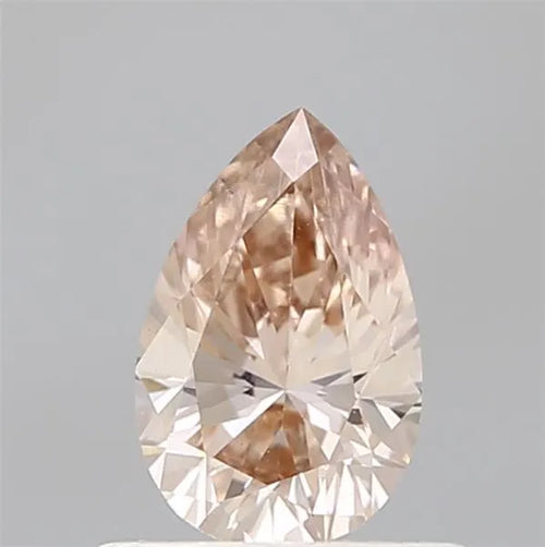 0.60ct Pear Lab Grown Diamond (Colour Fancy Brownish Pink, Clarity VS2, IGI Certified)