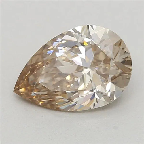0.69ct Pear Lab Grown Diamond (Colour Very Light Brown, Clarity VS1, IGI Certified)