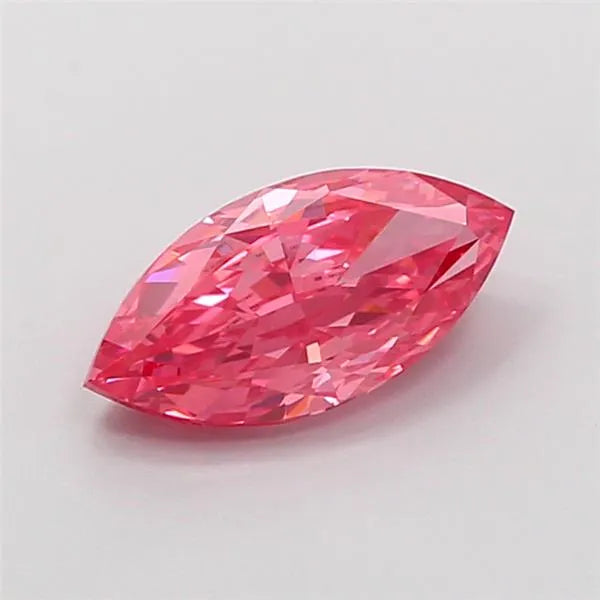 1.00ct Marquise Lab Grown Diamond (Colour Fancy Vivid Pink, Clarity VVS2, IGI Certified)