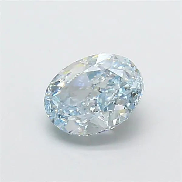 1.00ct Oval Lab Grown Diamond (Colour Fancy Blue, Clarity VVS2, IGI Certified)
