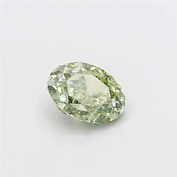 1.01ct Oval Lab Grown Diamond (Colour Fancy Vivid Green, Clarity VS1, IGI Certified)
