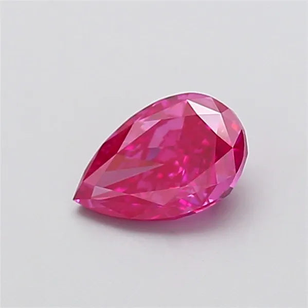 1.01ct Pear Lab Grown Diamond (Colour Fancy Vivid Pink, Clarity VS1, IGI Certified)