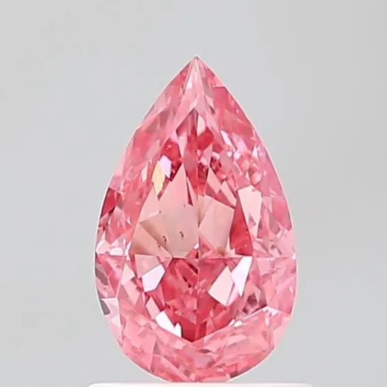 1.06ct Pear Lab Grown Diamond (Colour Fancy Vivid Pink, Clarity VS1, IGI Certified)