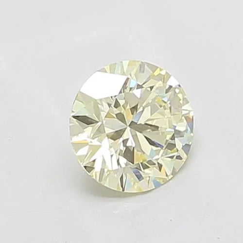 1.10ct Round Lab Grown Diamond (Colour Very Light Yellow, Clarity VVS2, Cut ID, IGI Certified)