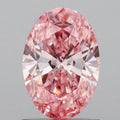 1.11ct Oval Lab Grown Diamond (Colour Fancy Vivid Pink, Clarity VS1, IGI Certified)