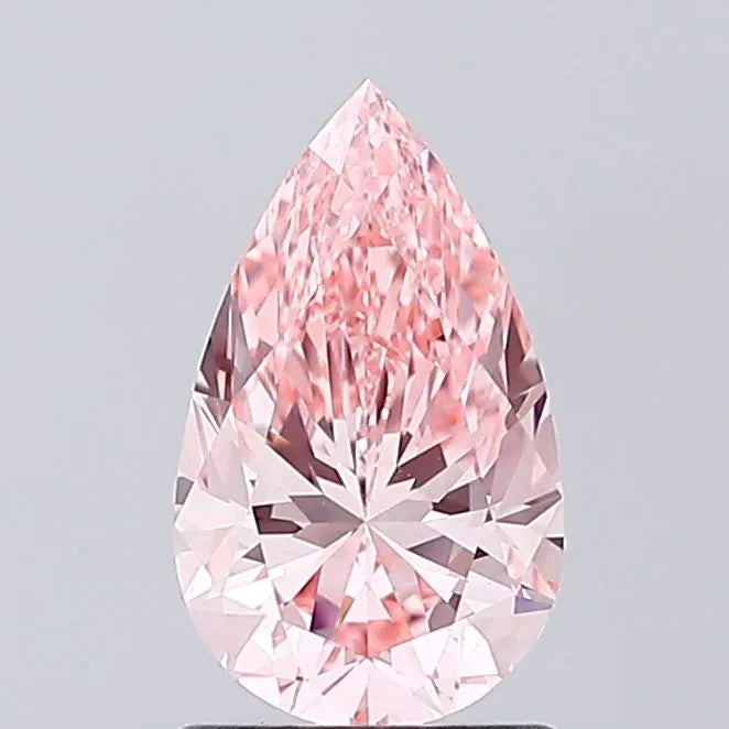 1.20ct Pear Lab Grown Diamond (Colour Fancy Vivid Pink, Clarity VVS2, IGI Certified)
