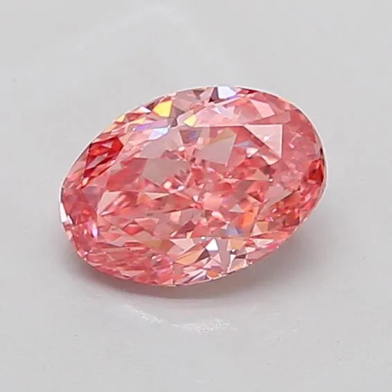 1.33ct Oval Lab Grown Diamond (Colour Fancy Vivid Pink, Clarity VVS2, IGI Certified)
