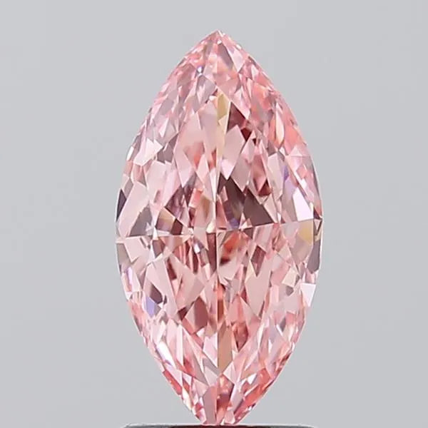1.49ct Marquise Lab Grown Diamond (Colour Fancy Vivid Pink, Clarity VS1, IGI Certified)
