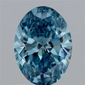1.50ct Oval Lab Grown Diamond (Colour Fancy Vivid Blue, Clarity VS1, IGI Certified)