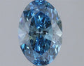 1.50ct Oval Lab Grown Diamond (Colour Fancy Vivid Blue, Clarity VS1, IGI Certified)