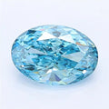 1.51ct Oval Lab Grown Diamond (Colour Fancy Vivid Blue, Clarity VS2, IGI Certified)