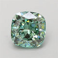 1.52ct Cushion modified Lab Grown Diamond (Colour Fancy Vivid Green, Clarity VS2, IGI Certified)