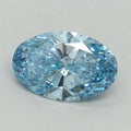 1.52ct Oval Lab Grown Diamond (Colour Fancy Vivid Blue, Clarity VS1, IGI Certified)