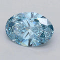 1.52ct Oval Lab Grown Diamond (Colour Fancy Vivid Blue, Clarity VVS1, IGI Certified)