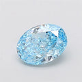 1.52ct Oval Lab Grown Diamond (Colour Fancy Vivid Blue, Clarity VVS2, IGI Certified)