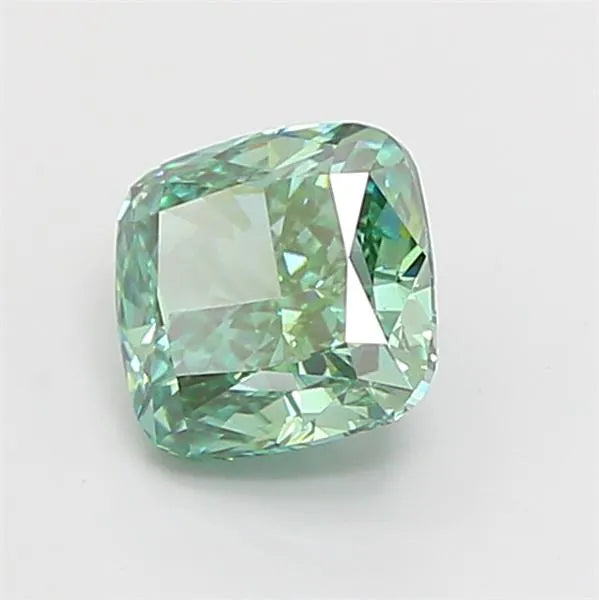 1.53ct Cushion modified Lab Grown Diamond (Colour Fancy Vivid Green, Clarity VS1, IGI Certified)