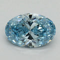 1.53ct Oval Lab Grown Diamond (Colour Fancy Vivid Blue, Clarity VS2, IGI Certified)
