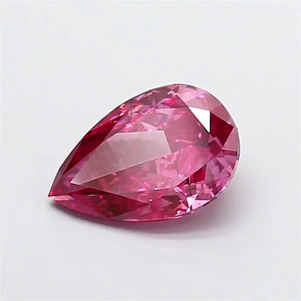 1.53ct Pear Lab Grown Diamond (Colour Fancy Vivid Pink, Clarity SI1, IGI Certified)