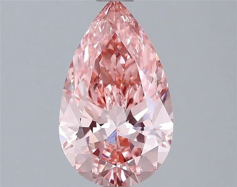 1.53ct Pear Lab Grown Diamond (Colour Fancy Vivid Pink, Clarity VS1, IGI Certified)