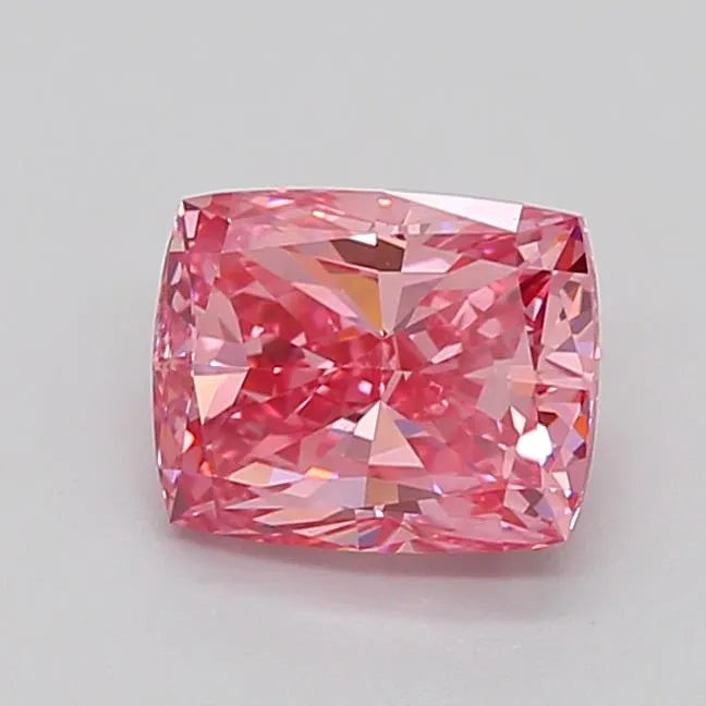 2.01ct Cushion modified Lab Grown Diamond (Colour Fancy Intense Reddish Pink, Clarity VS1, IGI Certified)