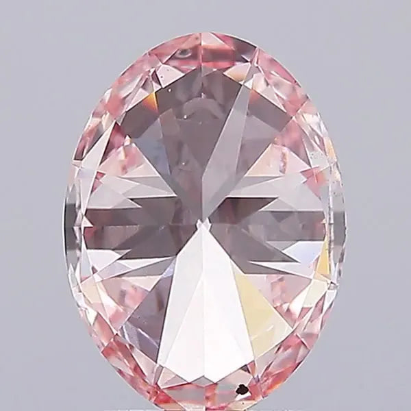 3.00ct Oval Lab Grown Diamond (Colour Fancy Vivid Pink, Clarity VS2, IGI Certified)