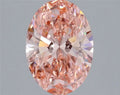 3.06ct Oval Lab Grown Diamond (Colour Fancy Vivid Pink, Clarity VVS2, IGI Certified)