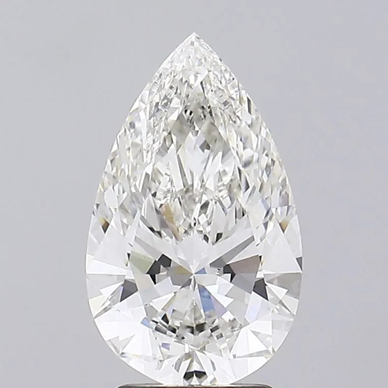 3.06ct Pear Lab Grown Diamond (Colour H, Clarity VVS2, IGI Certified)