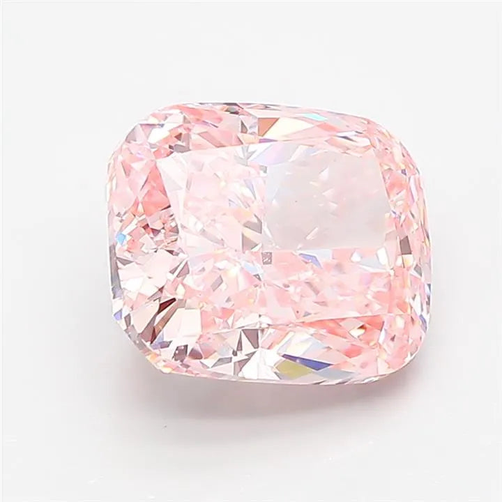 3.55ct Cushion modified Lab Grown Diamond (Colour Fancy Intense Pink, Clarity VS1, IGI Certified)