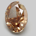 4.02ct Oval Lab Grown Diamond (Colour Fancy Brown, Clarity VS1, IGI Certified)