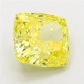 4.03ct Cushion modified Lab Grown Diamond (Colour Fancy Vivid Yellow, Clarity VS1, IGI Certified)