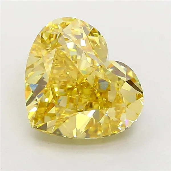 5.00ct Heart Lab Grown Diamond (Colour Fancy Yellowish Brown, Clarity VS1, IGI Certified)