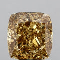 5.35ct Cushion modified Lab Grown Diamond (Colour Fancy Intense Yellow Brown, Clarity VVS2, IGI Certified)