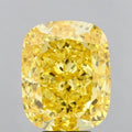 7.00ct Cushion modified Lab Grown Diamond (Colour Fancy Intense Yellow, Clarity VS1, IGI Certified)