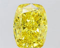 7.10ct Cushion modified Lab Grown Diamond (Colour Fancy Vivid Yellow, Clarity VS1, IGI Certified)