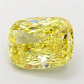 7.13ct Cushion modified Lab Grown Diamond (Colour Fancy Intense Yellow, Clarity SI1, IGI Certified)