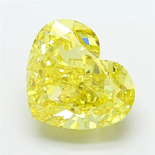 7.47ct Heart Lab Grown Diamond (Colour Fancy Vivid Yellow, Clarity VS1, IGI Certified)